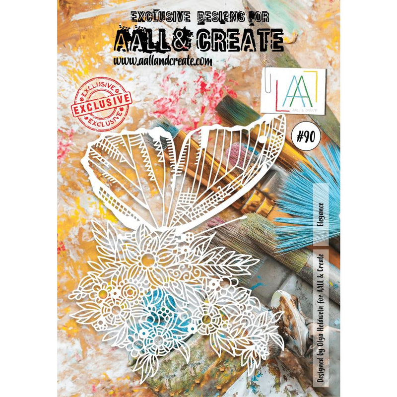 AALL & Create A4 Stencil - Elegance, ALLPC090