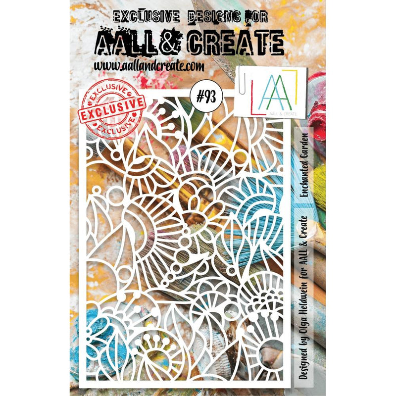 AALL & Create Stencil 6"X7.5" - Enchanted Garden, ALLPC93