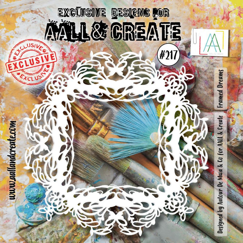 AALL & Create Stencil 6"X6" - Framed Dreams, ALLPC217