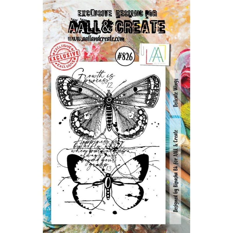 AALL & Create A7 Clear Stamp Set - Delicate Wings, ALLTP826