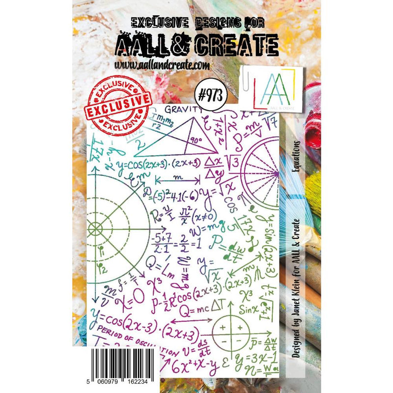 AALL & Create A7 Clear Stamp Set - Equations, ALLTP973