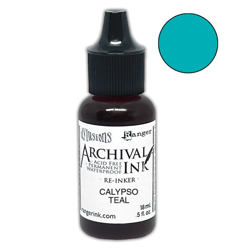 Dyan Reaveley Dylusions Archival Reinkers - Calypso Teal, ARD51190 Kit