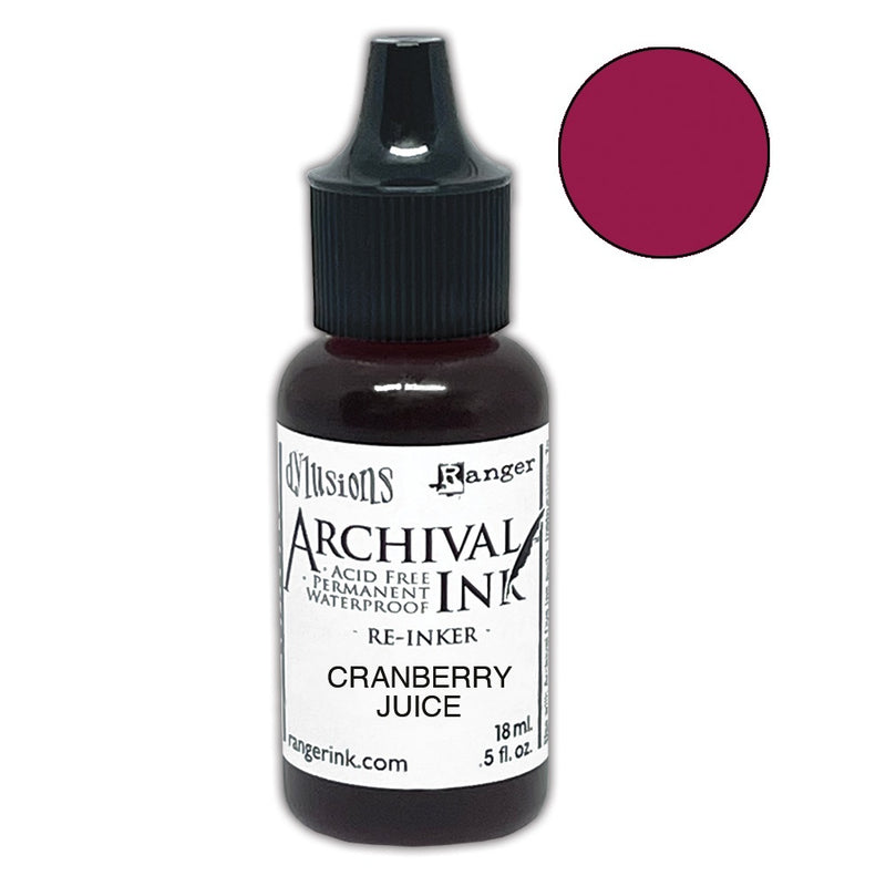 Dyan Reaveley Dylusions Archival Reinkers - Cranberry Juice, ARD85263 Kit