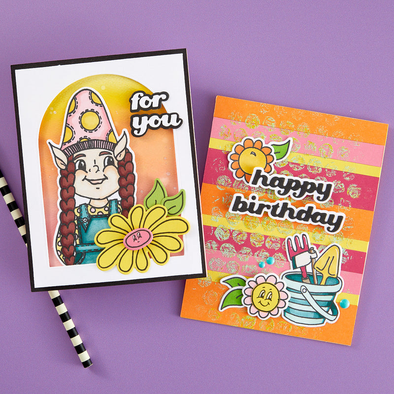 Dyan Reaveley's Gnome Sweet Gnome Stamp & Die Bundle, BD-0856