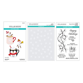 Spellbinders Die, Stamp & Stencil Bundle - Mugs & Kisses, BD-1070