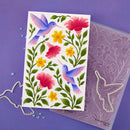 Spellbinders 3D Folder + Stencil - Hummingbird Garden, BD-1104 by Simon Hurley