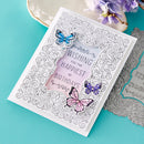 Spellbinders Press Plate & Die Set - Swirl Birthday Frame, BP-022