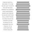 Spellbinders BetterPress Press Plate & Die Set - Always & Forever Sentiment Strips, BP-025