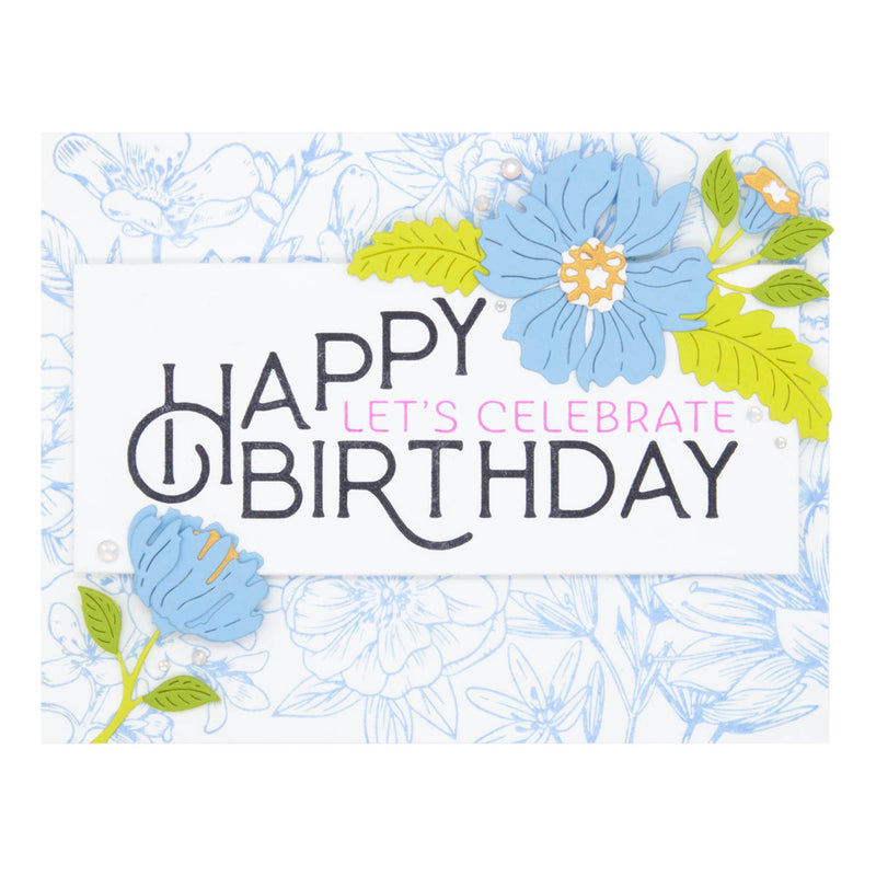 Spellbinders BetterPress Press Plate - Happy Birthday Celebrate, BP-038