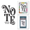 Spellbinders BetterPress Press Plate - A Note From Me to You, BP-040