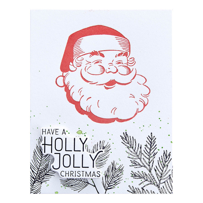 Spellbinders BetterPress Press Plate & Die Set - Holly Jolly Santa, BP-054
