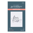 Spellbinders BetterPress Press Plate - Peace on Earth, BP-057