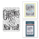 Spellbinders BetterPress Press Plate - Merry Christmas & Happy New Year, BP-072