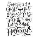 Spellbinders BetterPress Press Plate - Pumpkins & Ghosts Background, BP-078