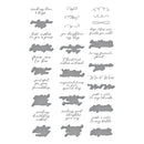 Spellbinders BetterPress Press Plate & Die Set - Sentiments of Wonder, BP-087