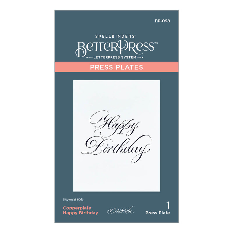 Spellbinders BetterPress Press Plates - Happy Birthday, BP-098