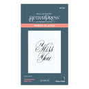 Spellbinders BetterPress Press Plates - Copperplate Miss You, BP-102