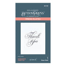 Spellbinders BetterPress Press Plates - Copperplate Thank You, BP-103