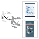 Spellbinders BetterPress Press Plate & Die Set - Floral & and Sentiment, BP-150