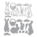 Spellbinders BetterPress Press Plate & Die Set - Spring Bunnies, BP-156