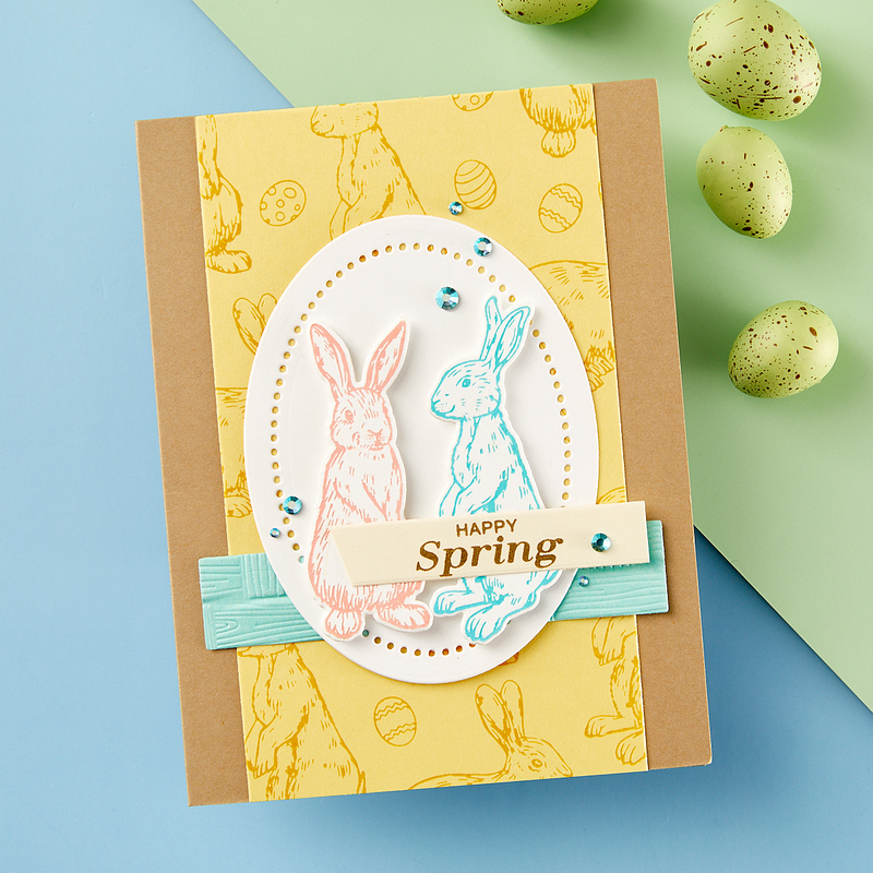 Spellbinders BetterPress Press Plate & Die Set - Spring Bunnies, BP-156