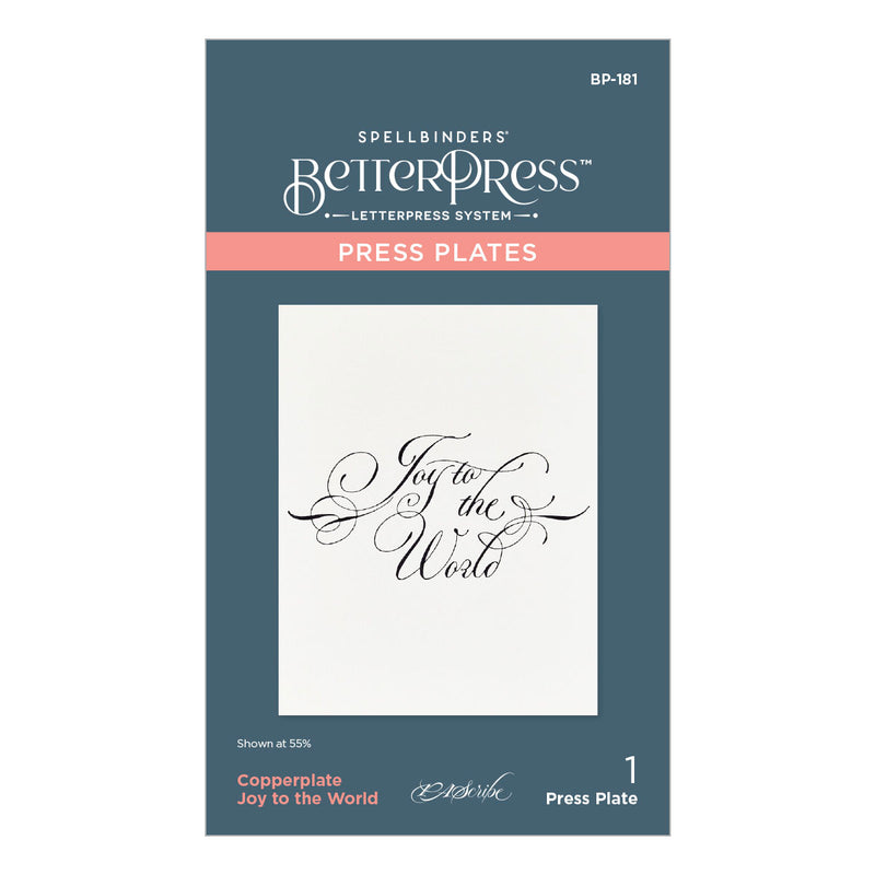 Spellbinders BetterPress Plate Bundle - Copperplate Holiday Sentiments, BD-0861 by Paul Antionio