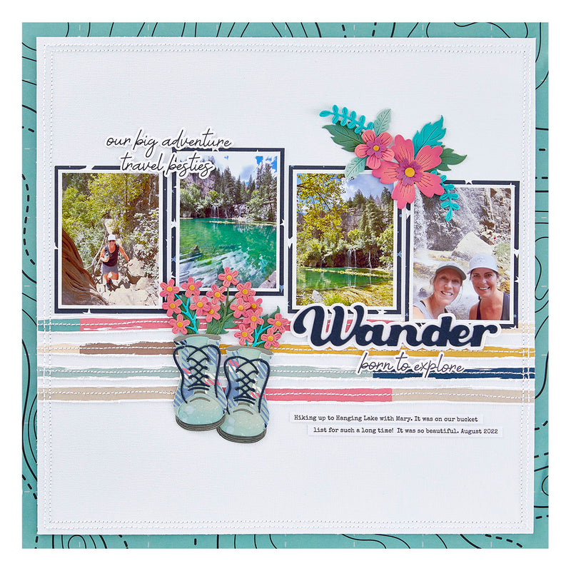 Spellbinders BetterPress Press Plate - Wander Sentiments, BP-189