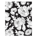 Spellbinders BetterPress Press Plates - Poppy Background, BP-217