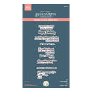 Spellbinders BetterPress Plate & Die Set - Through the Meadow Sentiments, BP-244