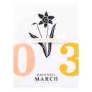 Spellbinders BetterPress Press Plates - March Daffodil, BP-247