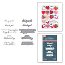 Spellbinders BetterPress Press Plate & Die Set - Valentine Happy Hour Sentiments, BP-257