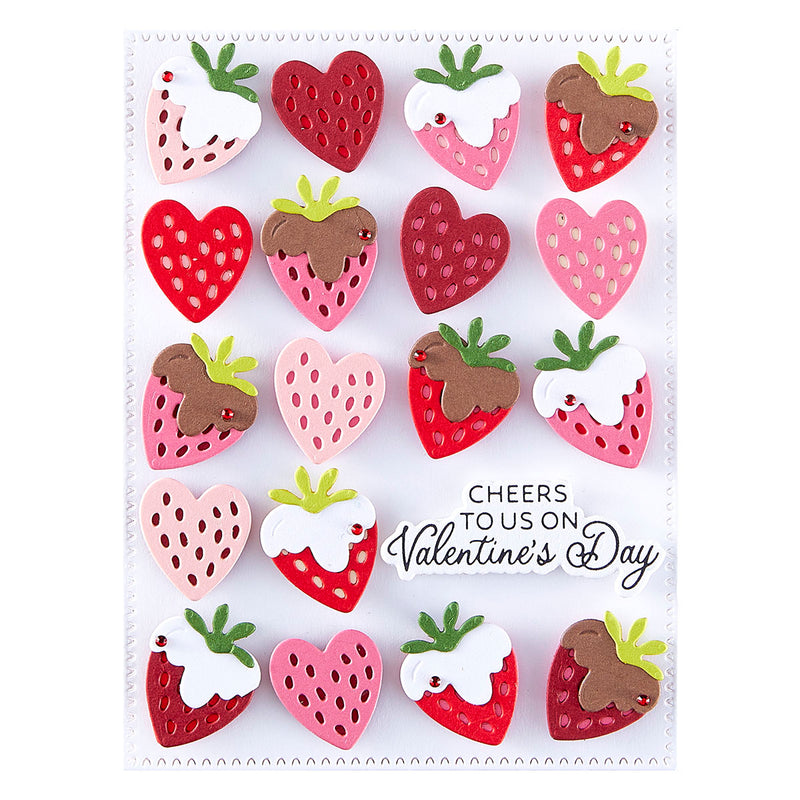 Spellbinders BetterPress Press Plate - Valentine Happy Hour Sentiments, BP-257