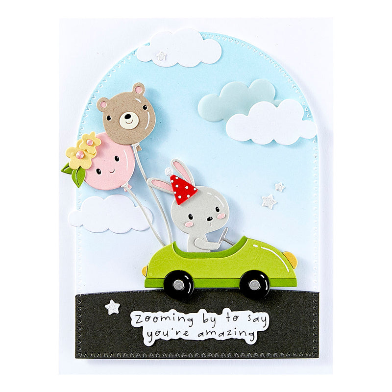 Spellbinders BetterPress Press Plate & Die Set - Little Smiles Sentiments, BP-270