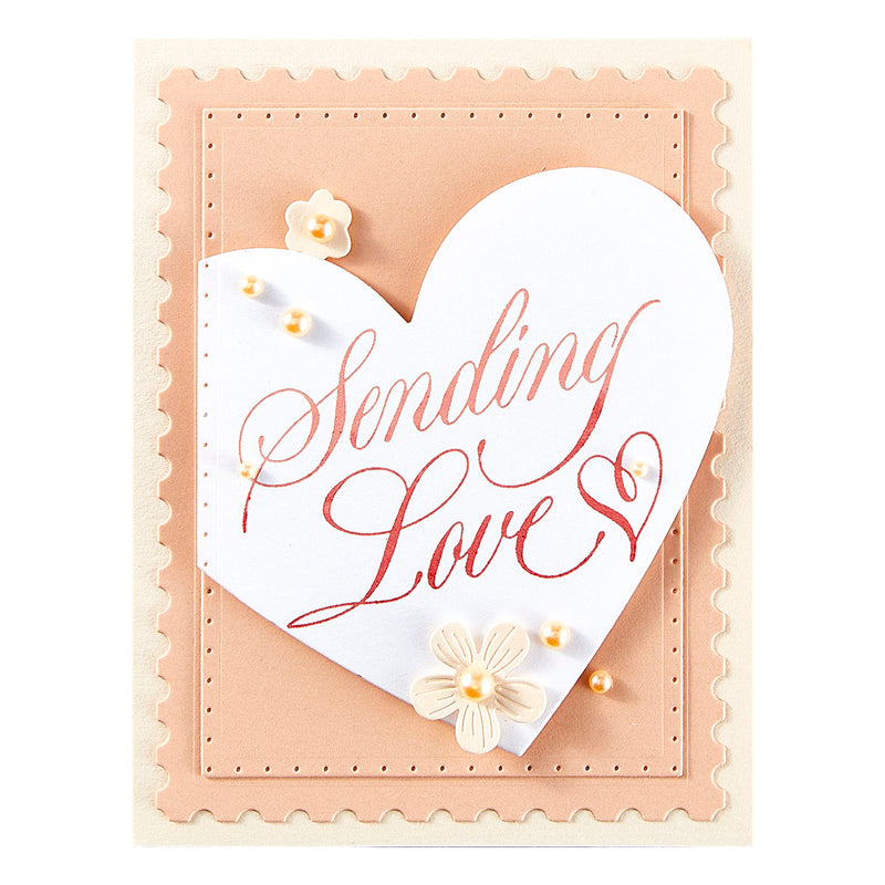 Spellbinders BetterPress Plate - Copperplate Sending Love, BP-280