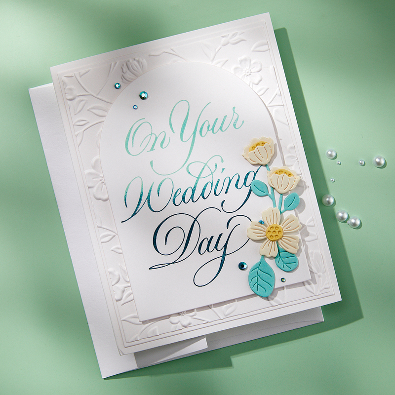 Spellbinders BetterPress Plate - Copperplate On Your Wedding Day, BP-283