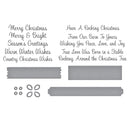 Spellbinders BetterPress Plate & Die Set - Country Christmas Banner & Sentiments, BP-307