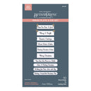 Spellbinders BetterPress Plate & Die Set - Country Christmas Banner & Sentiments, BP-307