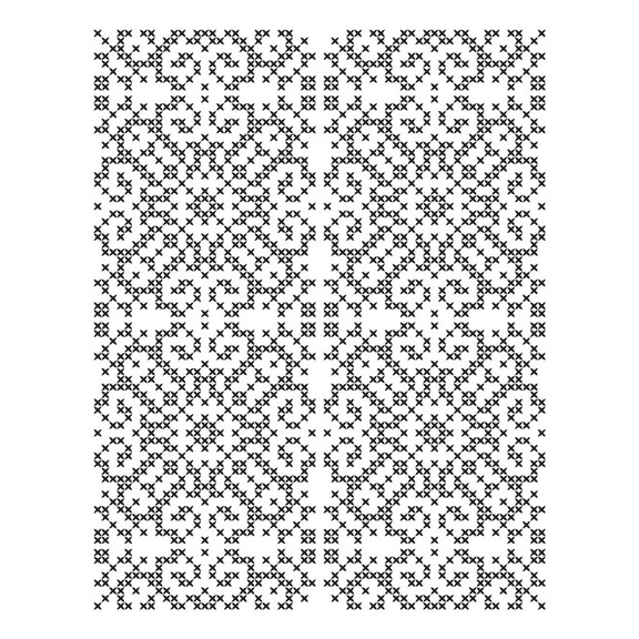 Spellbinders BetterPress Plate - Petite Criss Cross, BP-311