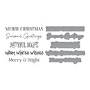 Spellbinders BetterPress Press Plate & Die Set - Merry Messages, BP-312