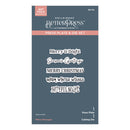 Spellbinders BetterPress Press Plate & Die Set - Merry Messages, BP-312