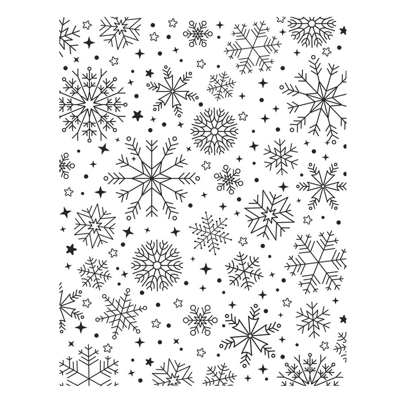 Spellbinders BetterPress Press Plate Snowfall Shimmer, BP-314