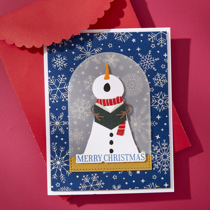 Spellbinders BetterPress Press Plate Snowfall Shimmer, BP-314