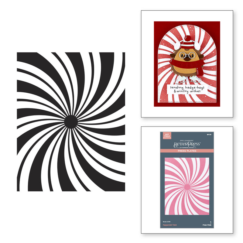 Spellbinders BetterPress Press Plate Peppermint Twist, BP-315