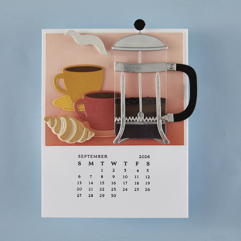 Spellbinders BetterPress Press Plate DIY 2026 Calendar, BP-316
