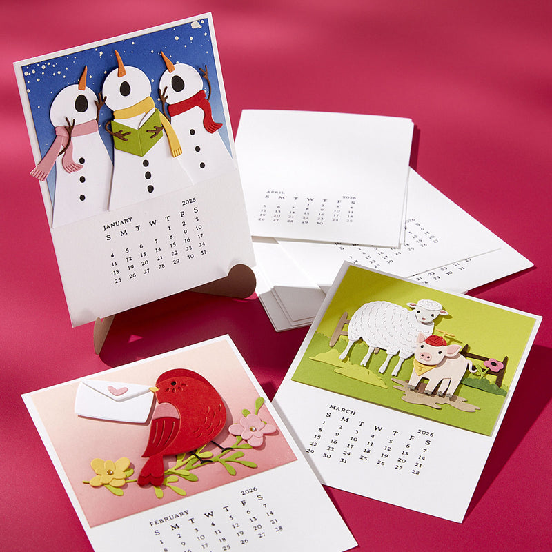 Spellbinders BetterPress Press Plate DIY 2026 Calendar, BP-316