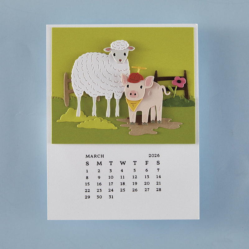 Spellbinders BetterPress Press Plate DIY 2026 Calendar, BP-316