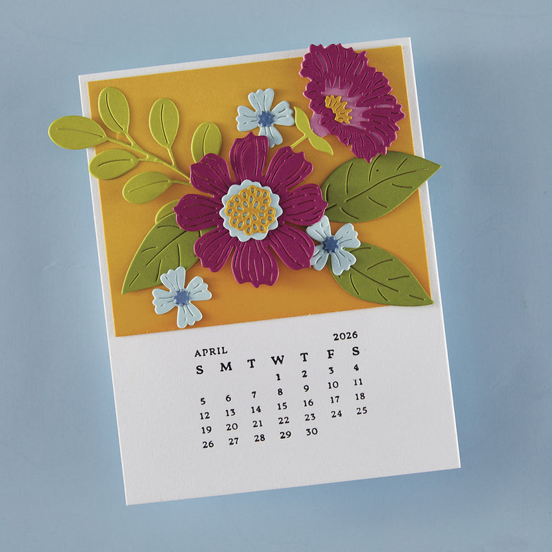Spellbinders BetterPress Press Plate DIY 2026 Calendar, BP-316