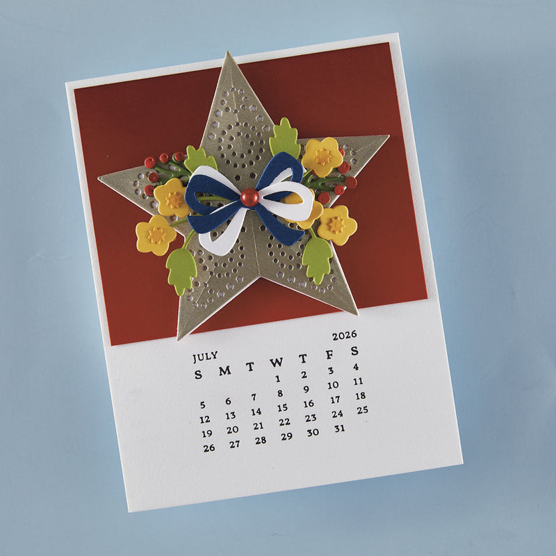 Spellbinders BetterPress Press Plate DIY 2026 Calendar, BP-316