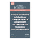 Spellbinders BetterPress Press Plate & Die Set - Cuckoo Cottage Sentiments, BP-317