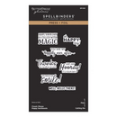 Spellbinders Press + Foil Plate & Die Set - Classic Mouse Happy Sentiments, BP-348